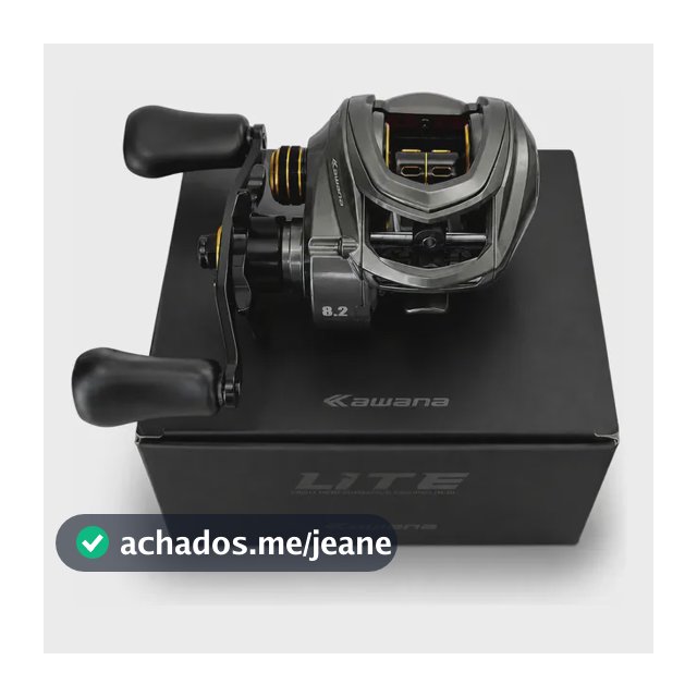 Carretilha Kawana Lite 11 Rolamentos 185g Direita Cinza-escuro Direito