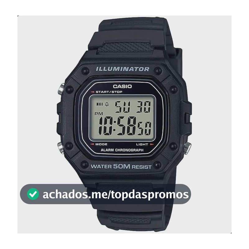 Relógio De Pulso Casio Youth W-218H-1AV