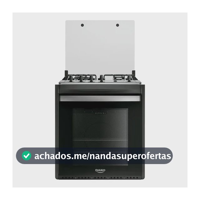 Fogão 4 Bocas Embutir Dako Supreme Mesa De Inox Preto Bivolt Preto Bivolt