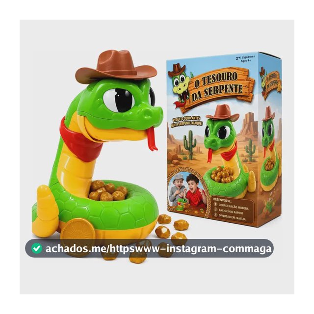 Jogo Tesouro Da Serpente Brinquedo Educativo Pega Ouro Verde