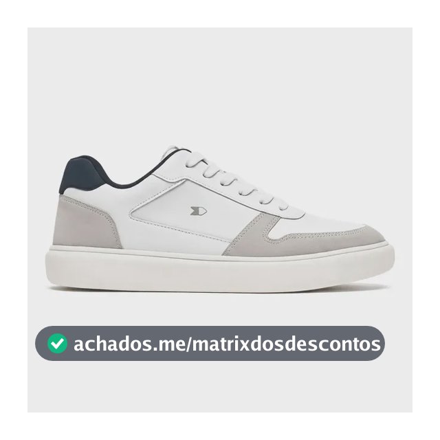 Tênis Sapatenis Masculino Sandrini Evoke Lite Branco Couro