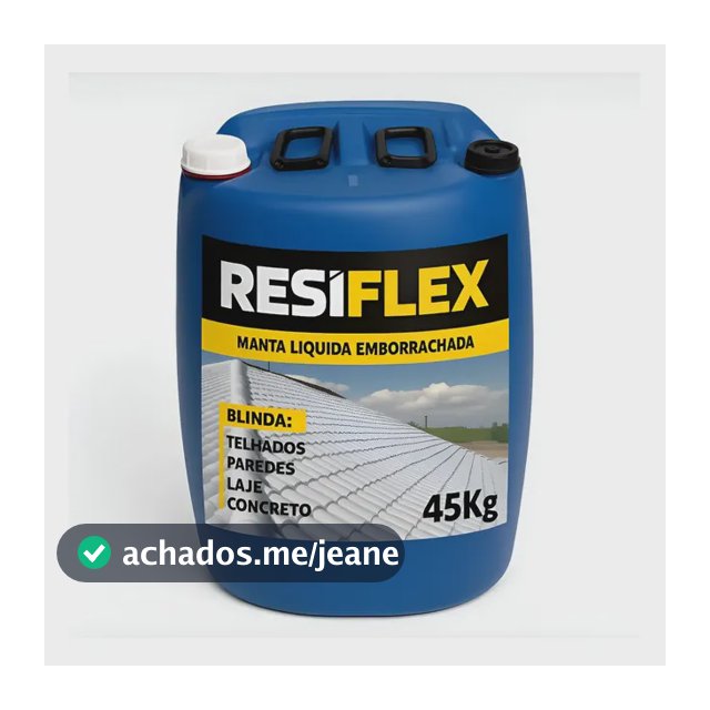 Manta Líquida Emborrachada Resiflex 45kg Telhado