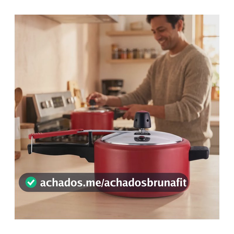 Panela De Pressão Pequena 3,0l Alegrete Vermelha Cor Vermelho