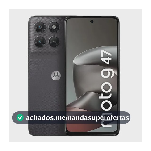Smartphone Motorola Moto g47 5G 128GB, 4GB RAM + 8GB RAM Boost, câmera 50 MP Sony LYTIA 600, Tela 6.7 FHD+ 120hz, NFC, IP64