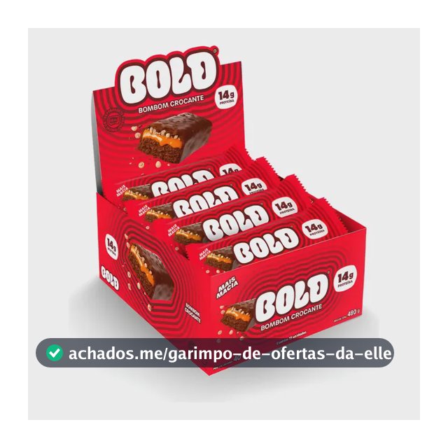 Barra De Proteína Bold Bombom Crocante 40g