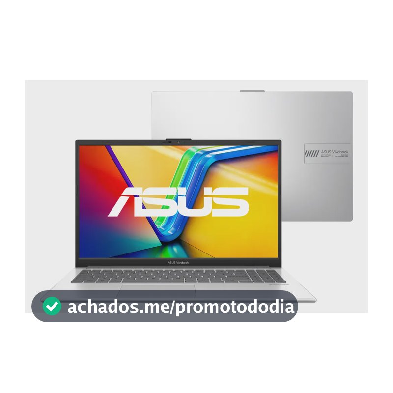 Notebook Asus Vivobook Go E1504GA Intel Core I3 N305 4Gb Ram 256Gb Ssd Linux Keepos Tela 15,6 Fhd Silver - Nj447