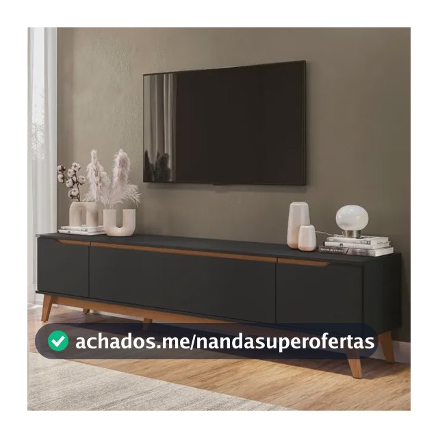 Rack Kappesberg 3 Portas Preto Fosco 218cm