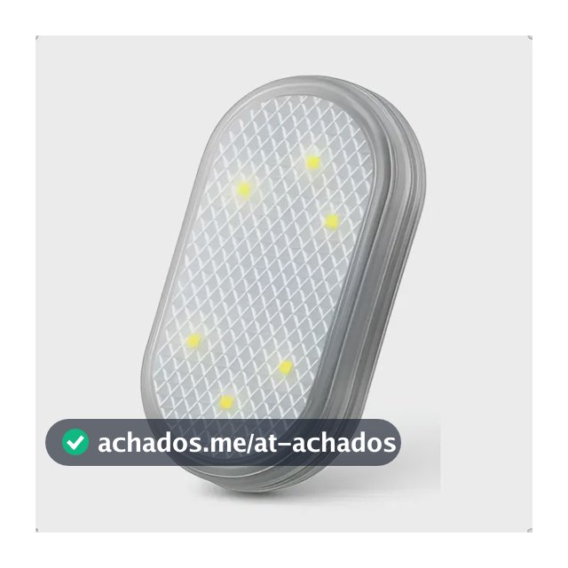 Kit 2 Lâmpada Led Branca Toque Adesivo Velcro Interior Carro