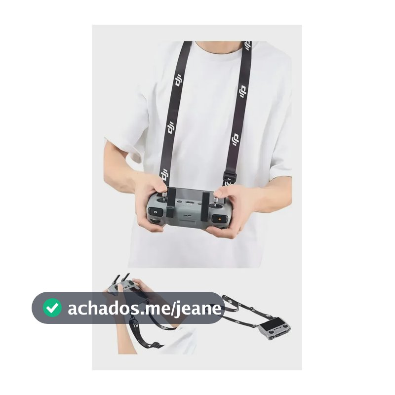 Cordão Alça Pescoço para Controle Drone DJI RC, RC 2, RC PRO