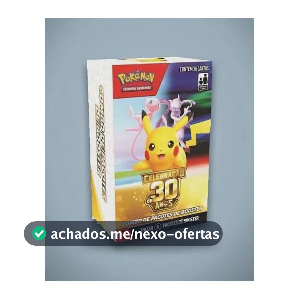 Pokémon Celebração 30 Anos - Mini Booster Box C/ 6 Boosters Português