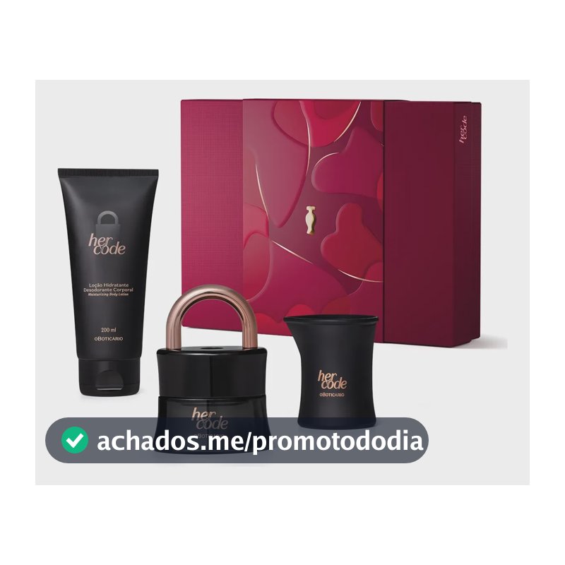 O Boticário Her Code Kit Presente (3 Itens)