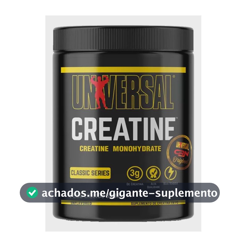Creatina Pura Monohidratada 300g Classic Series - Universal Sabor Neutro