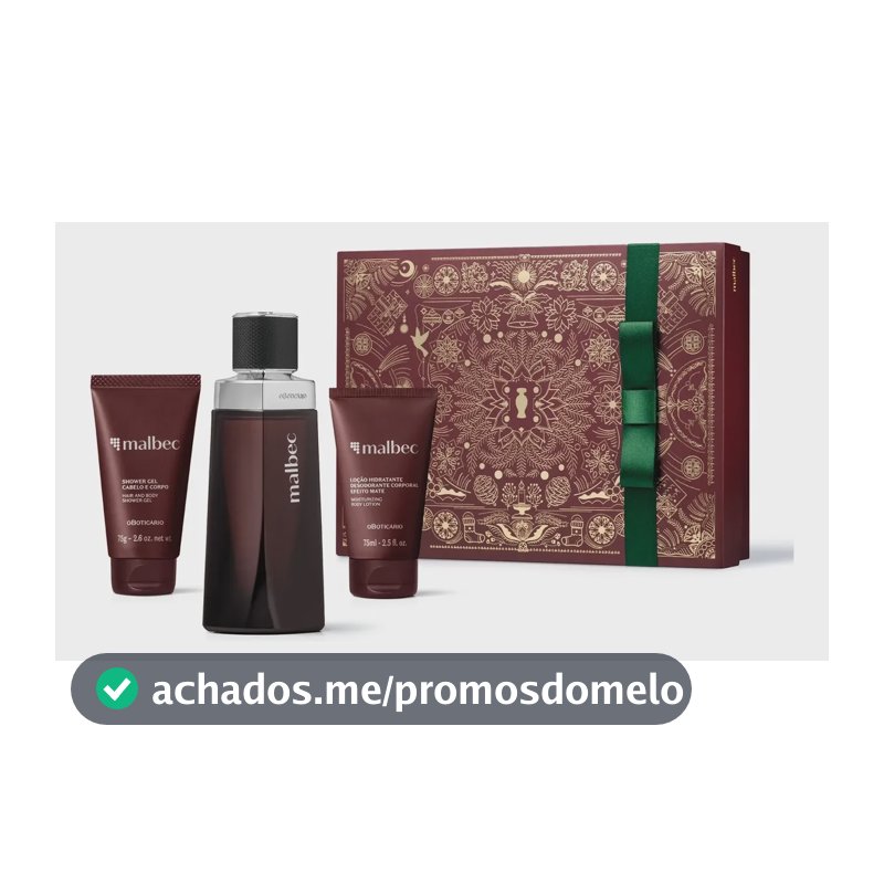 Kit Presente Malbec Tradicional Masculino O Boticário Clássico Original
