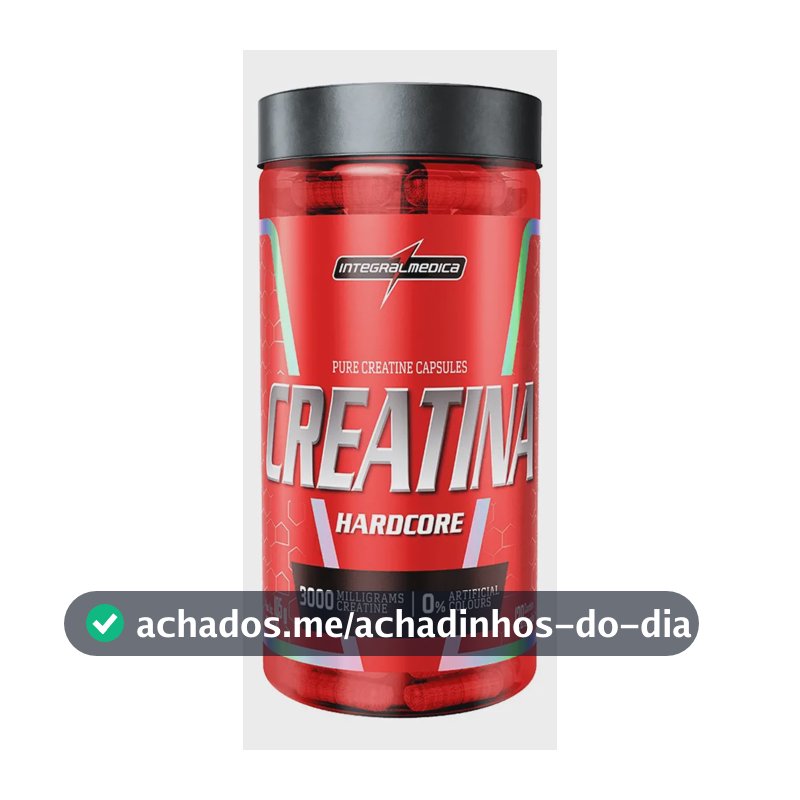 Creatina Integralmédica Hardcore em cápsula Sem sabor x 105g de 120 un
