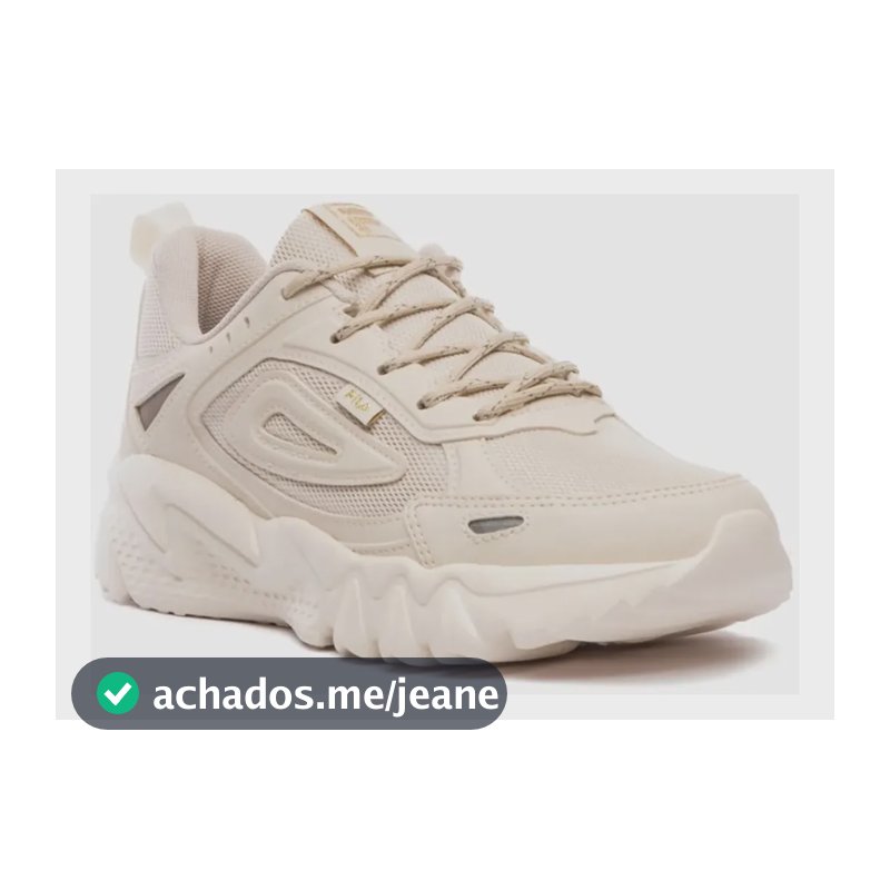 Tenis Adulto Original Fila Venture Tracer 2 Feminino Sneaker Bege/dourado Liso 36,0 Br