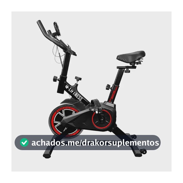 Bicicleta Ergometrica Spinning Liftness Profissional Para Cardio Fitness Musculação Atividade Física Inercia