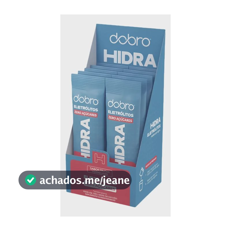 Suplemento em pó Dobro Hidra Eletrolitos Caixa com 10 sabor Frutas vermelhas x 70g 10 un