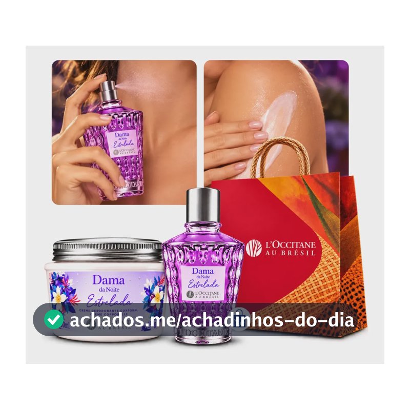 Kit Presente L'occitane Dama Da Noite Colônia Creme Corporal