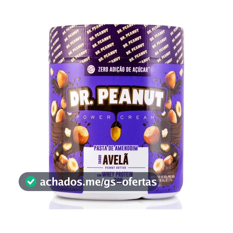 Suplemento em pasta Dr. Peanut Gourmet, Pasta de Amendoim Gorduras sabor Avelã x 600g