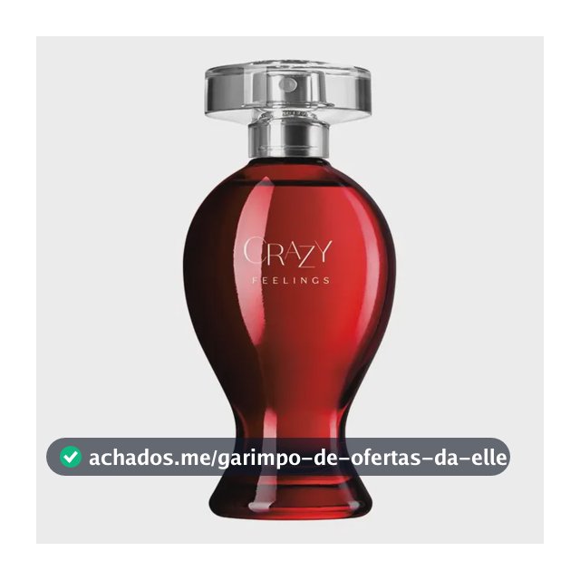 Colônia Crazy Feelings Feminino Boticário 100ml Amadeirado