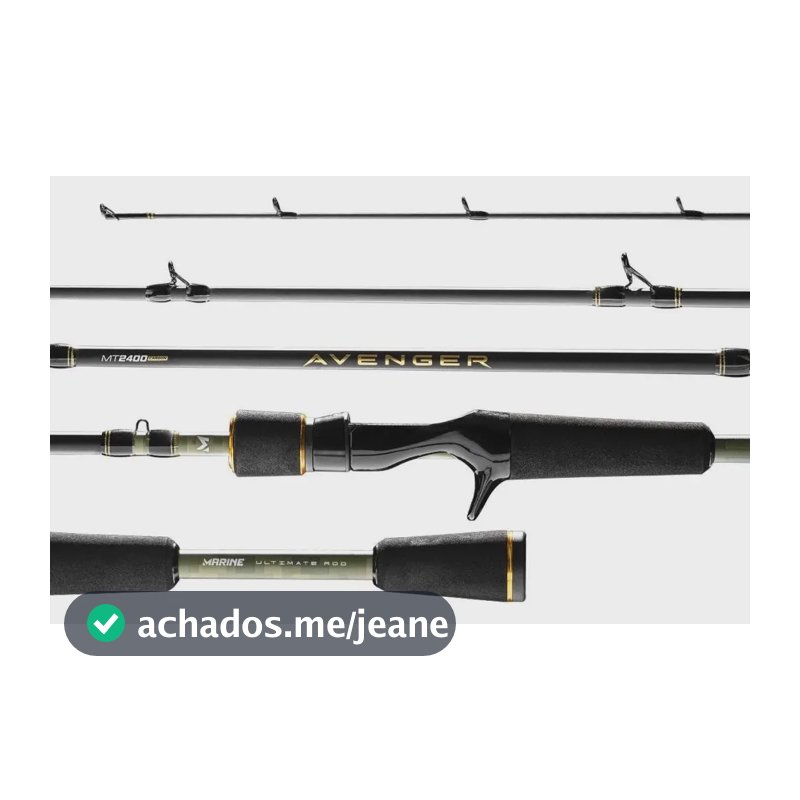 VARA MARINE SPORTS AVENGER C662MHF 1,98M 25LB 2 PARTES VERDE MILITAR