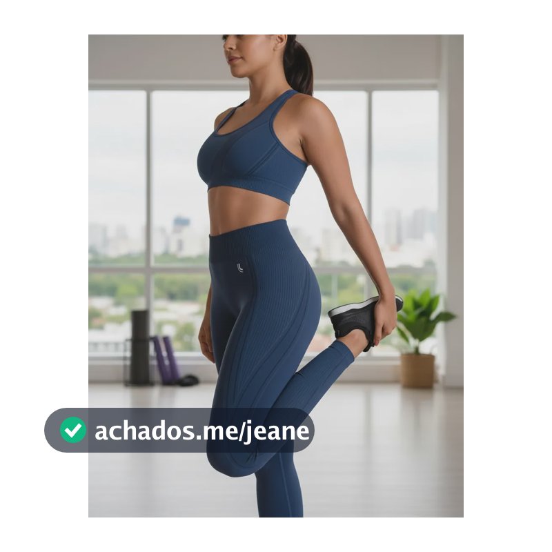 Calça Legging Max Lupo 71053 - Original Azul Marinho - Novo Liso M