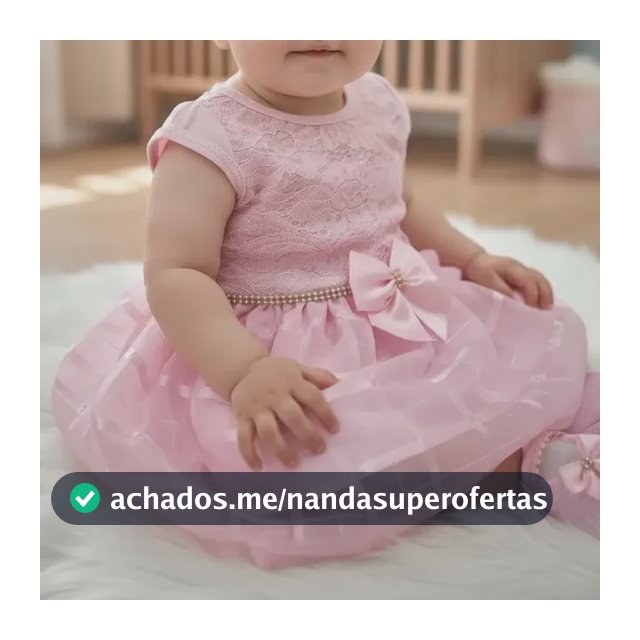 Kit Vestido + 3 Peças Recém Nascido Casamento Completo
