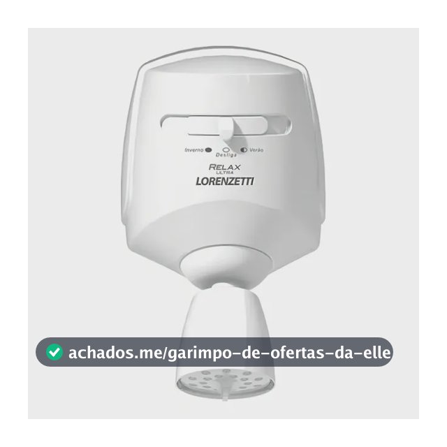 Chuveiro elétrico de parede Lorenzetti Relax Ultra branco 5500W