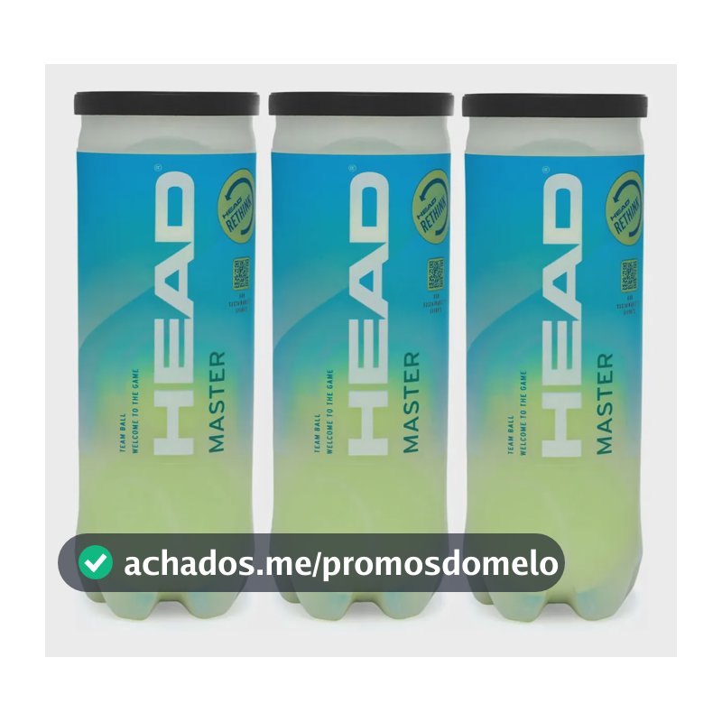 Bola De Tênis Head Master Pack Com 3 Tubos