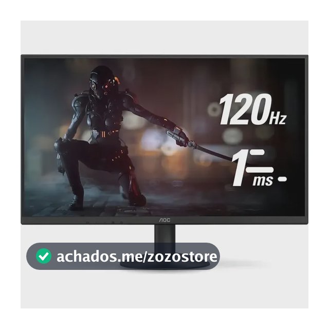 Monitor 27 Aoc Gamer 27b30h3/57, Full Hd, Ips, 120hz, 1ms Cor Preto