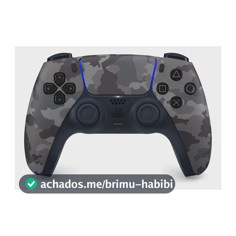 Controle joystick sem fio Sony PlayStation PS5 gray camuflado