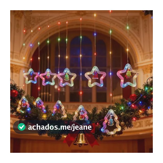 Luzes De Corda Natal Árvore Cortina 100 Led Rgb Pisca Casa