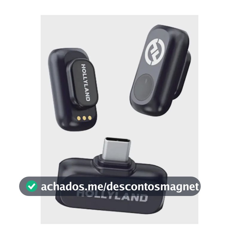 Microfone Lark A1 Hollyland Mini Usb-c Preto