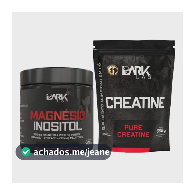 Magnésio Taurina Maracujá + Creatina Pura 500g Dark Lab