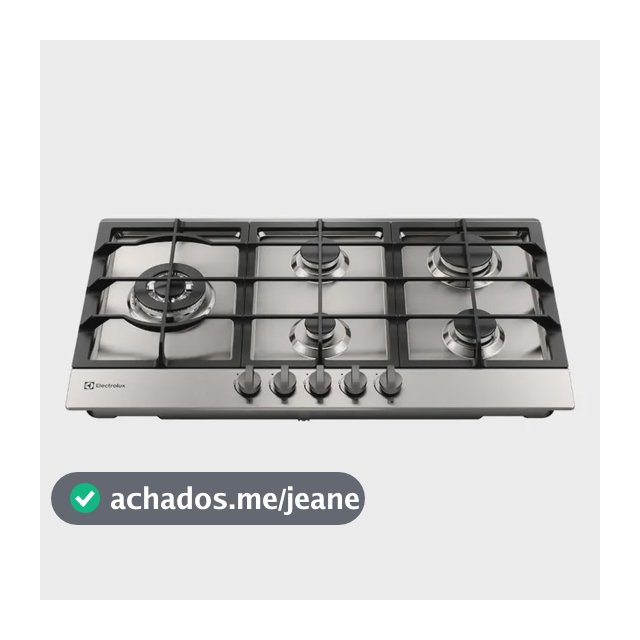Cooktop 5 Bocas Electrolux À Gás Experience Inox Ke9dx Cinza