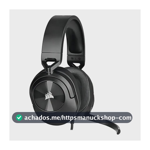 Headset Gamer Corsair HS55 Com Microfone e LED, Preto