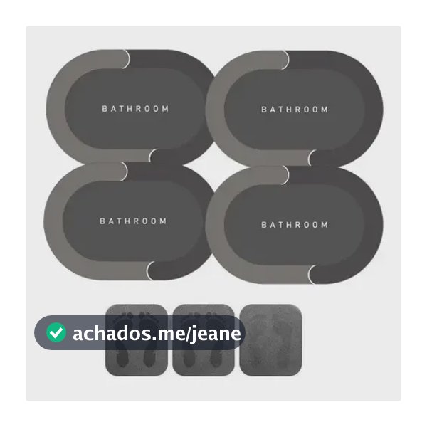 Kit 4 Tapetes Banheiro Antiderrapantes Eficazes E Mágicos