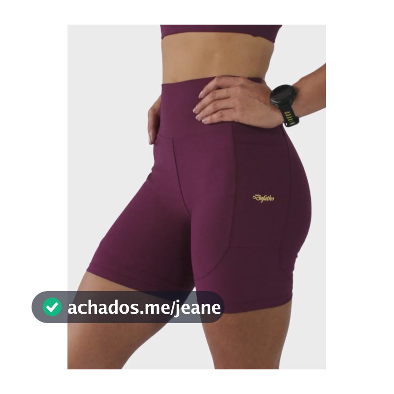 Shorts De Compressão Feminino Para Corrida Com 4 Bolsos Vermelho Liso G