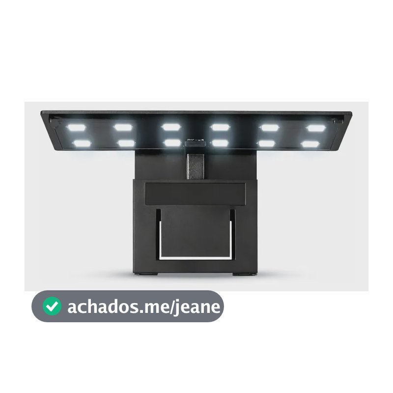 Luminária Led Soma X3 Preta 5w Branco/azul