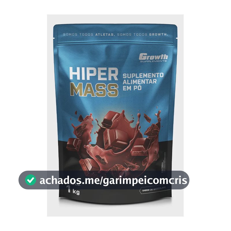 Hiper Mass 1kg Growth Supplements - Sabor Chocolate