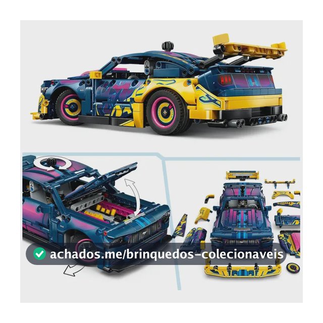 Lego Technic Garagem Personalizada Carro 42236 973 Ford Mustang