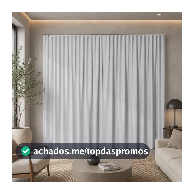 Cortina Blackout 3 Metros Para Trilho Suiço Quarto Sala