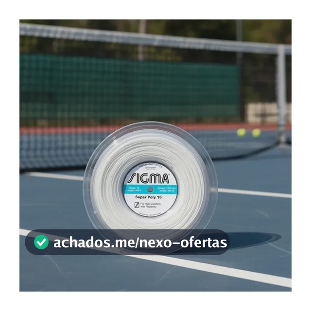 Rolo De Corda Sigma Super Poly 200m 1.30mm Poliester 1 Mm Branco
