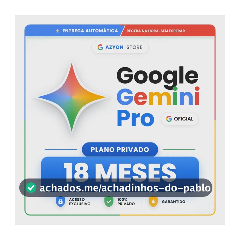 Google Gemini Ai Pro 18 Meses | Via Link De Ativação