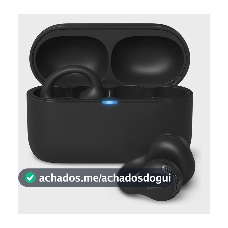 Fone De Ouvido Ear Cuff Sem Fio Philips Bluetooth Preto Taq2000bk