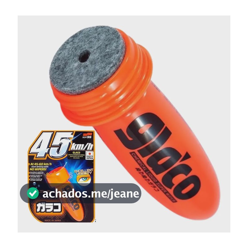 Cristalizador De Vidros Repelente De Agua Glaco 75ml Soft99