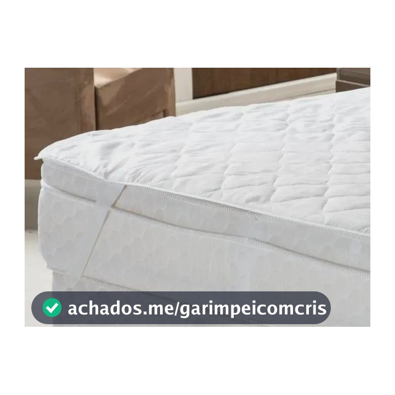 Protetor Colchão Impermeável Queen Size Matelasse Elástico Branco Queen