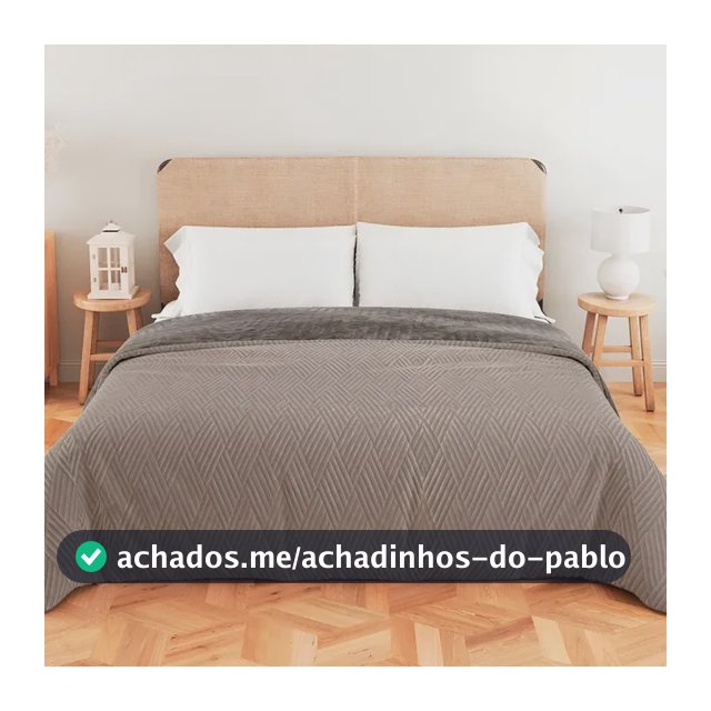 Coberdrom Queen Aveludado com Manta Soft Dupla Face 270X250 - BF Colchões