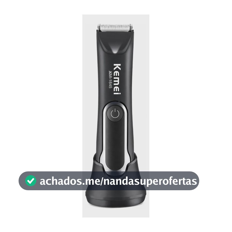 Máquina Kemei KM-1845 Sem Fio Recarregável