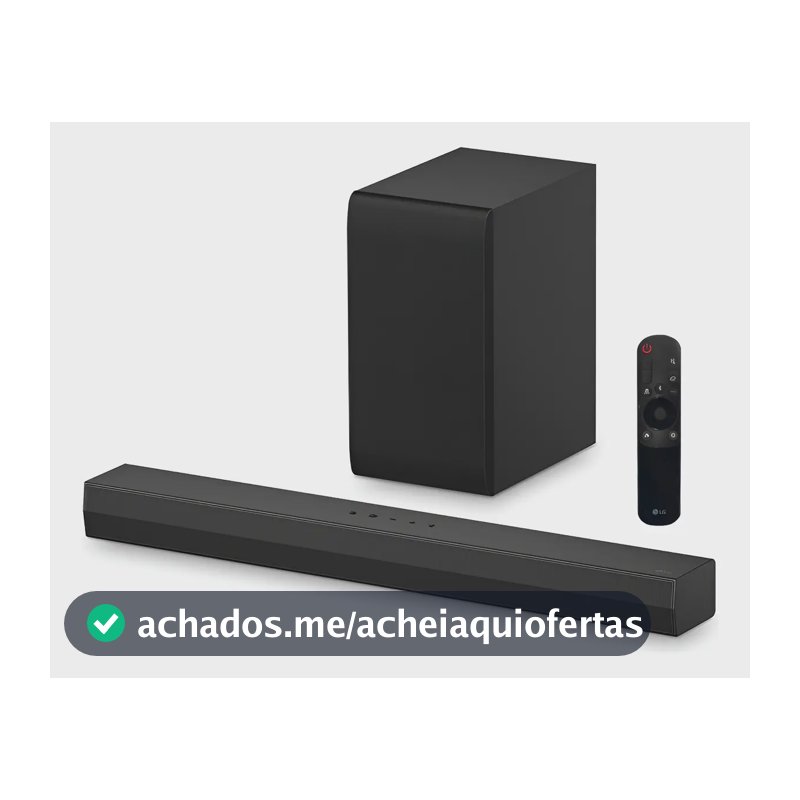 Soundbar LG S40T Bluetooth, 300W, Som Imersivo Design Compacto, Conectividade, Ideal para TV e Entretenimento em Casa
